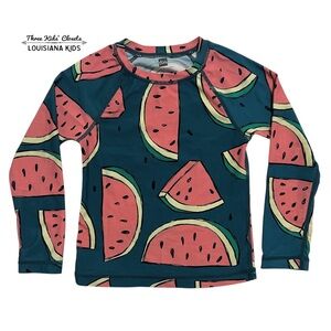 Tea Collection 4Y Watermelon Rashguard Swim Shirt